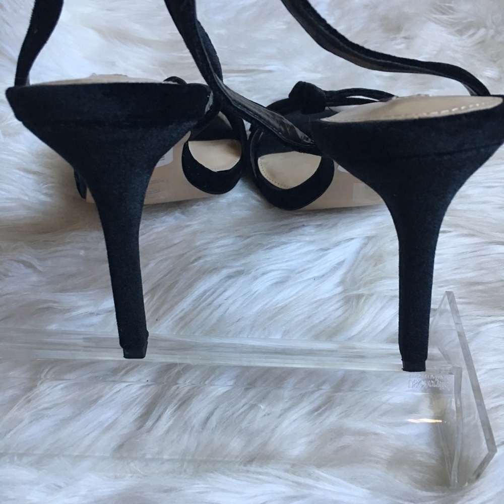 Ava & Aiden Charlee Velvet Bow Slingback Heels - Picture 3 of 7